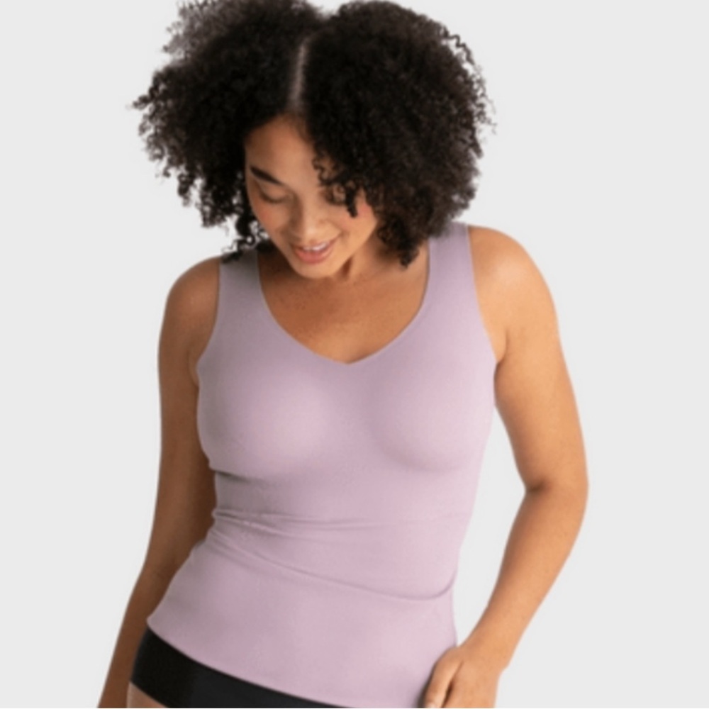 Evelyn & Bobbie Wire-Free Ultra Lift Defy Bra Tank Amethyst Purple Women’s Sz